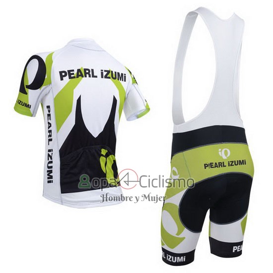 Pearl Izumi Ropa Ciclismo Culotte Corto 2013 Hombre Mangas Cortas Blanco y Verde